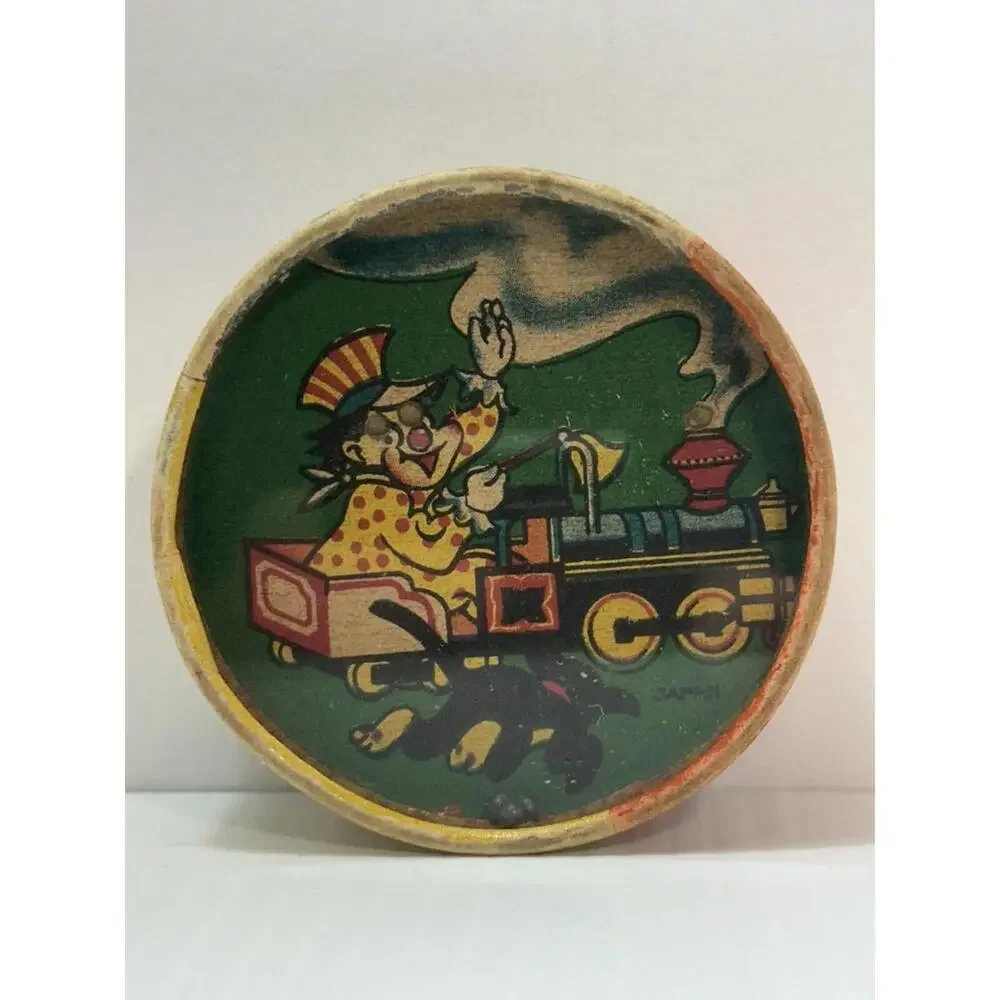 Vintage Angry Rabbit, Train Conductor Puzzle Game Double Sided Made in Japan - Picture 2 of 2